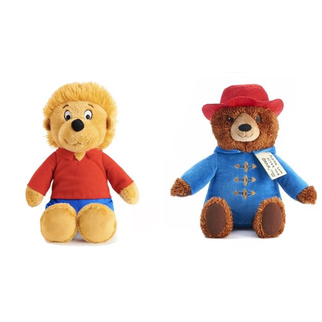 Paddington English Bear & Berenstain Bear Set Plush Dolls 12” Kohl’s Gift Rare New
