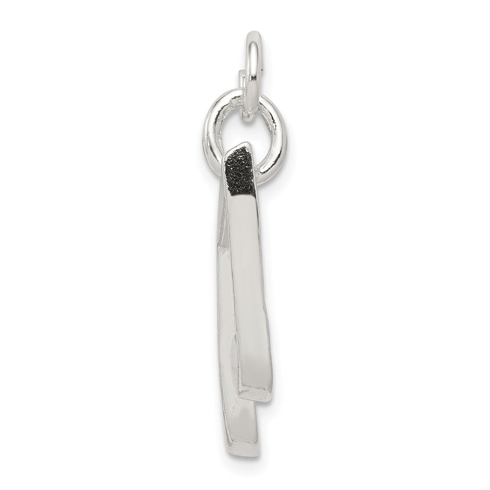 Sterling Silver Music Notes Charm QC775