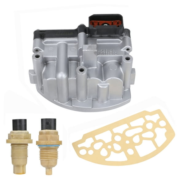 SHCKE A604 Remanufacture Automatic Transmission Shift Control Solenoid Block Pack with Gasket & Input & Output Speed Sensor Replaces 5140429AA 5015646AB