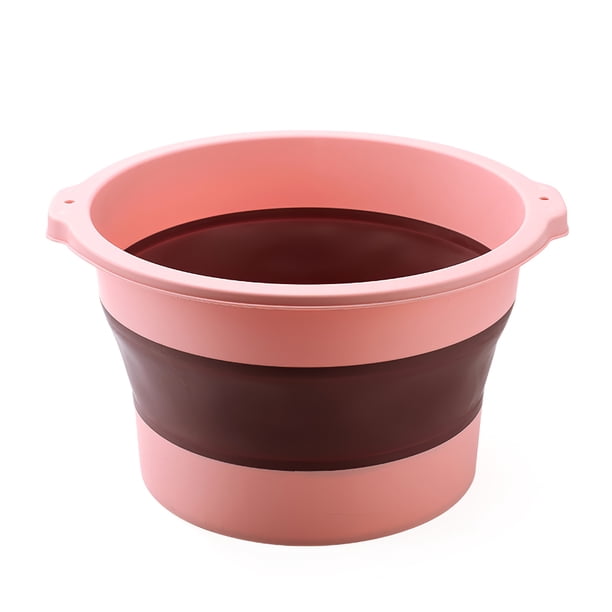 Cubo De Remojo De Pies Plegable Baño De Pies De Plástico Engrosamiento Cubo De Lavado De Pies Lavabo Masaje Baño De Pies Methold AF001060-01