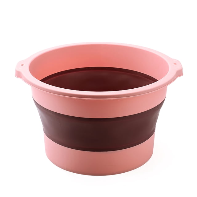 Cubo De Remojo De Pies Plegable Baño De Pies De Plástico Engrosamiento Cubo De Lavado De Pies Lavabo Masaje Baño De Pies Cateissary AF001060-01