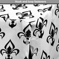 thumbnail image 4 of Fleur De Lis Dog Crate Cover, Abstract Flower Pattern European Western Civilization Inspirations Baroque, Easy to Use Pet Kennel Cover for Medium Large Dogs, 35" x 23" x 27", Black White, by Ambesonne, 4 of 6