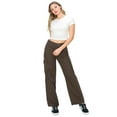 thumbnail image 4 of CALI1850 Women's Cali1850 Women's Mid Rise Silhouette With Wide Leg Cargo Pants With Side Pockets, 4 of 7