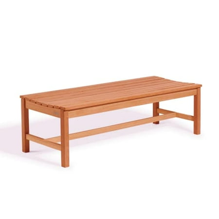 Style Backless Bench - 5-foot Eucalyptus Wood Backless Bench