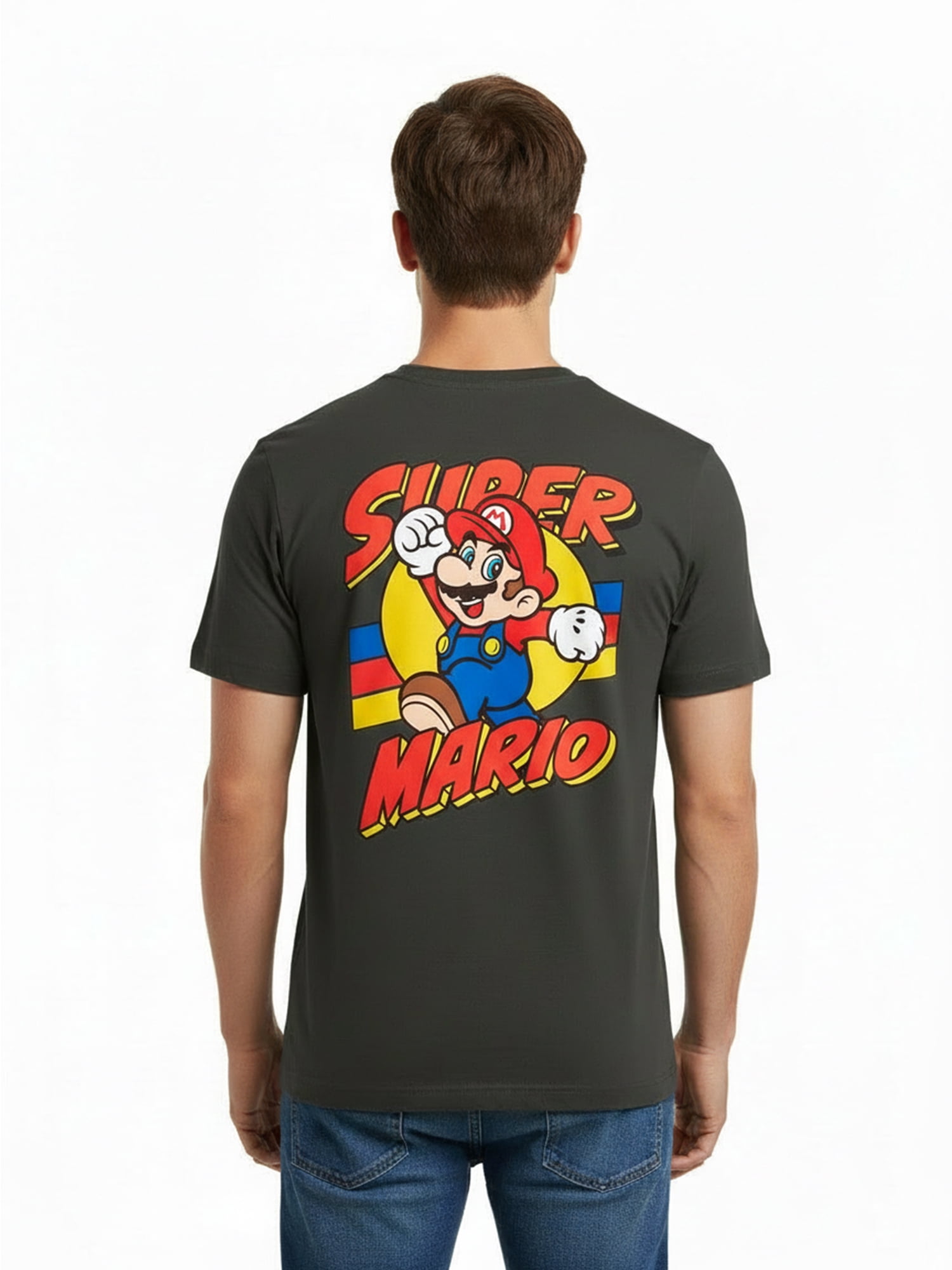 Nintendo Super Mario, Men's & Big Men's Graphic Tee, Jump Friends, Sizes S-3XL