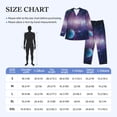 thumbnail image 4 of Sikiie Planets Stars And Galaxies1 Mens Pajama Set, Soft Warm Long Sleeve Sleepwear, Cozy Button-Down Pjs for Men-XX-Large, 4 of 7