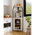 thumbnail image 1 of Modern 68" Corner Bar Cabinet with LED Lights & Power Outlet, Stylish Wine Display Cabinet for Dining & Living Room, 1 of 1