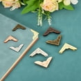 thumbnail image 5 of 30mm Metal Book Corners, 100pcs Photo Corners Book Corners Protector Metal for Scrapbook Book Binding, Bronze Silver, 5 of 5