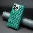 thumbnail image 4 of iPhone 14 Pro Max Wallet Case Premium Handmade PU Leather Phone Case Card Slots Magnetic Closure Zipper Pocket Kickstand Flip Case with Hand Strap for iPhone 14 - Green, 4 of 5