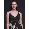 thumbnail image 2 of Bimba Robe Longue Maxi d'Été à Imprimé d'Oiseaux pour Femmes à Col en V, Tenue de Villégiature de Vacances - X-Grand, 2 of 5