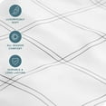 thumbnail image 2 of Bare Home Fitted Sheet - Premium 1800 Collection - Deep Pocket - Ultra-Soft Wrinkle Resistant - Queen, Modern Plaid - White/Gray, 2 of 5
