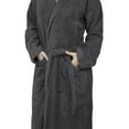 thumbnail image 4 of Women Shawl Collar Bathrobe Ladies Cotton Terry Kimono Collar Luxury Spa Robes, 4 of 8