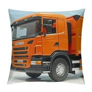 Scania R-Series Garbage Truck - Orange