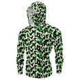 thumbnail image 4 of Hoodies for Women Camouflage Sun Protection Clothing with Mask Long Sleeve Ice Silk Sun Protection Top S, 4 of 7