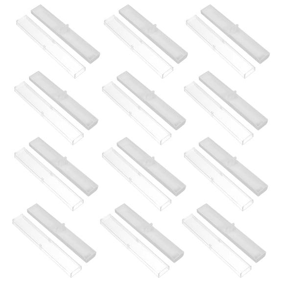 GOOHOCHY Small Pen Case White Translucent 12Set 6.1x0.98x0.98in