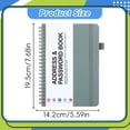 thumbnail image 6 of Password Book with Individual Alphabetical Tabs, Password Notebook, Spiral Password Keeper, Internet Address and Password Organizer, Password Logbook for Home Office, 1 Pcs, 7.68x5.59", 6 of 8