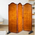 thumbnail image 4 of Partition Stand Feet Divider Base Privacy Screens Indoor Room Dividers Wooden Shelf, 4 of 6