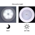 thumbnail image 3 of Lámpara LED inalámbrica de 3 piezas con sensor de movimiento para armario, escalera, pasillo, cocina y dormitorio (carcasa blanca, luz blanca), 3 of 5
