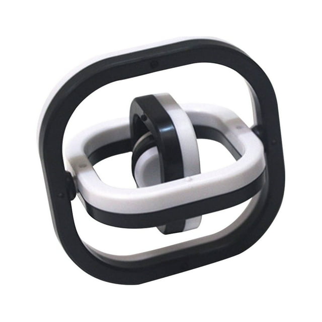 Gyroscope de Doigt à Bascule Infini 3D Jouet de Décompression du Bout des Doigts Cube Anti-Stress Créatif Design de Lien Spatial Multidimensionnel Jeu de Soulagement du Stress pour Enfants Adultes Matériau Abs Sécuritaire 2,75 X 2,75 Po