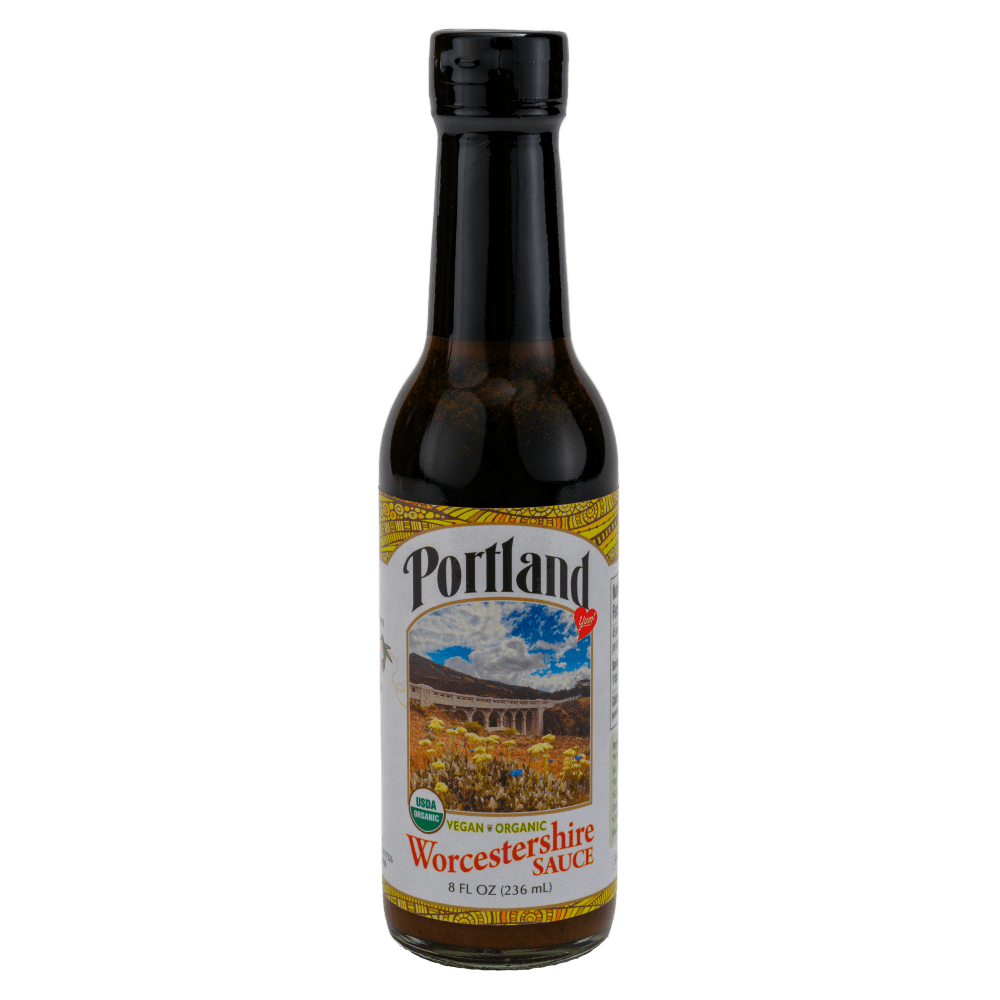 Portlandia Foods Organic Worcestershire Sauce 8oz Glass Bottles