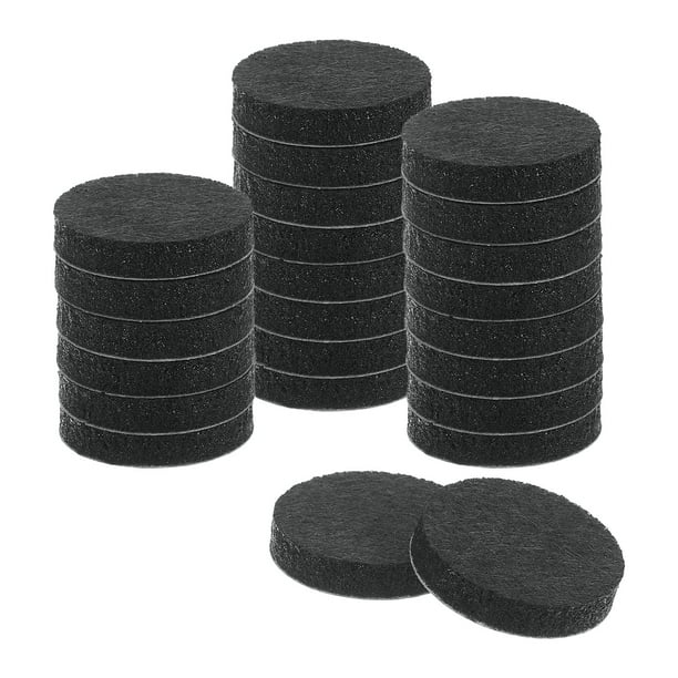 Deslizadores para muebles, almohadillas de fieltro autoadhesivas redondas, protectores de suelo para patas de muebles en suelos de madera 1" 24 piezas