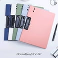 thumbnail image 2 of PEACNNG Clipboard Folder File, A4 Size File Cover Folder Writing Clipboards, Profile Clip File Folder, Clipboard with Cover Closure and Pen Clip - Pink 1 Piece Horizontal, 2 of 5