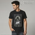 thumbnail image 2 of Men's The Nightmare Before Christmas Oogie Boogie The Moon Tarot Card Graphic Tee Black Small, 2 of 10