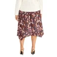 thumbnail image 2 of RACHEL RACHEL ROY Womens Burgundy Floral Midi A-Line Skirt Plus 0X, 2 of 2