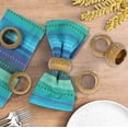 thumbnail image 2 of Gold Napkin Ring, Napkin Rings Set of 12, Beaded Napkin Holders, Round Napkin Rings Bulk for Christmas Party Decoration, Dinning Table, Everyday, Family Gatherings - Set Your Table with Style - Gold, 2 of 8