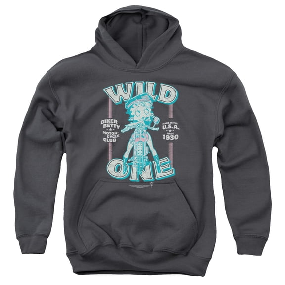 Betty Boop - Wild One - Youth Hooded Sweatshirt - Small