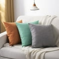 thumbnail image 2 of Nmkwnr Decorative Throw Pillow Cover Square Cushion Case Soft Linen Pillowcase for Living Room Couch Bed Sofa, 20" x 20", 2 of 6