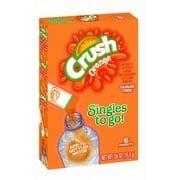 Crush Sugar-Free Orange Drink Mix, 0.56 Oz., 6 Count