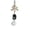 Black, variant on Bag Pendant Lightweight Mini Cat Furry Ball Charm Key Chain with Bow Decoration Mobile Phones Keychains Gift Accessory