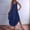 Navy, variant on Women's Casual Summer Maxi Sleeveless V Neck Split Boho Beach Dress Travel Vacation Dress With Pockets Casual Wrap Dresses for Women with Sleeves Aline Summer Dresses for Women Summer Long Dress with
