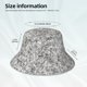 thumbnail image 3 of Fotbe Silver Glitter Sombrero Tipo Pescador con Estampado – Sombrero de Sol de Algodón de Moda para Playa, Golf, Pesca, 3 of 6