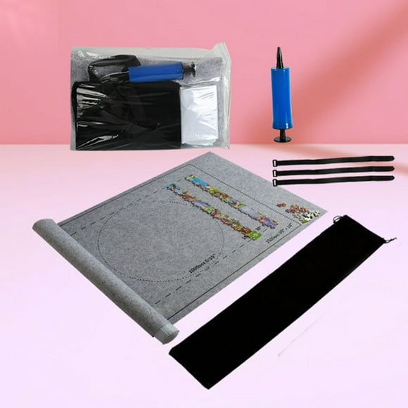 Portable Puzzles Mat Portable Puzzles Mat Jigsaw Roll Felt Mat Play Mat Puzzles Blanket For Up To 1500 Pieces Puzzles Travel Storage Bag