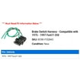 thumbnail image 2 of Brake Switch Harness - Compatible with 1975 - 1997 Ford F-350 1976 1977 1978 1979 1980 1981 1982 1983 1984 1985 1986 1987 1988 1989 1990 1991 1992 1993 1994 1995 1996, 2 of 2
