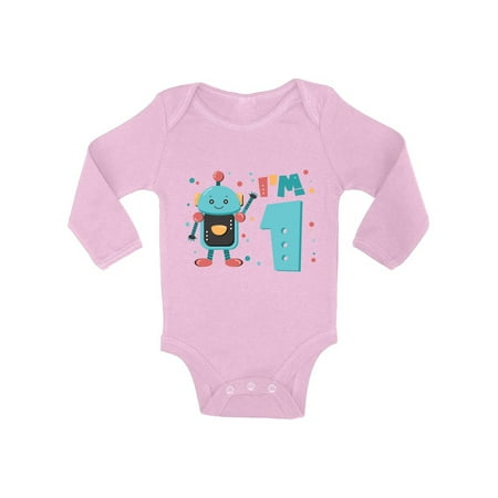 

Awkward Styles Robot One Piece Robot Birthday Baby Bodysuit Long Sleeve Robot Gifts for 1 Year Old First Birthday Baby Bodysuit 1 Year Old Clothes My 1st Birthday Gifts for Birthday Boy Birthday Gifts