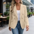thumbnail image 2 of Purcolt Blazers for Women Business Casual Double Breasted Open Front Long Sleeve Lapel Work Office Blazer Jackets Summer Blazers for Women Lightweight S-2XL, 2 of 8