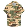 thumbnail image 1 of Camisa de los Hombres Y Conjuntos Cortos Hawaiano Tropical de Camuflaje Imprimir Manga Corta Solapa, Ligera Tela de Rebote de Cuatro Lados para la Playa Y las Vacaciones, 1 of 5