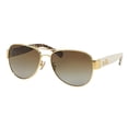 thumbnail image 2 of Coach Womens L138 Sunglasses (HC7059) Gold/Brown Metal - Polarized - 58mm, 2 of 3