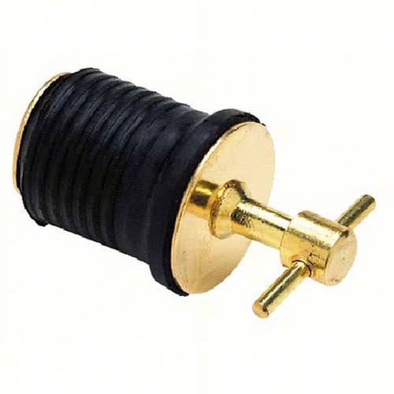 Seachoice New Brass Twist-Turn Drain Plug, 50-18800