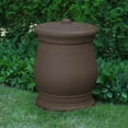 thumbnail image 2 of Good Ideas Savannah Outdoor Decorative 30 Gallon Storage Waste Basket Urn, Oak, 2 of 2