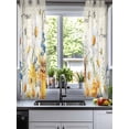 thumbnail image 2 of White Daisy Sheer Curtains 39 Inch Length 2 Panels Set for Living Room/Bedroom, Spring Floral Elegant Pastoral Bees Watercolor Kitchen Curtains Grommet Curtains Window Treatments 27.5"x39"x2, 2 of 7