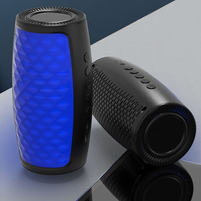Altavoz Bluetooth Xihbxyly Inalámbrico Portátil para Exteriores Subwoofer de Alto Volumen