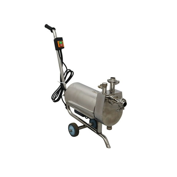 INTBUYING 3T/H Centrifugal Pump Sanitary Beverage Self-Priming Pump 304 SS