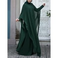 thumbnail image 3 of ZANZEA Womens Dresses Vintage Muslim O-Neck Two-Piece Holiday Party Long Dress, 3 of 4