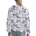 thumbnail image 7 of Lsque Autumn Leaves Pattern Casual Women's Hoodie,Hooded Sweatshirt with Kangaroo Pocket,Pullover Hoodie with Eye-catching Drawstrings-X-Large, 7 of 7