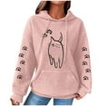 thumbnail image 1 of LOVZFMLL Essentials Hoodie Imprimé Graphique avec Poche Manches Longues Automne 2025 Mode pour Femmes Chandail à Capuchon Confortable Mode Urbaine, 1 of 3