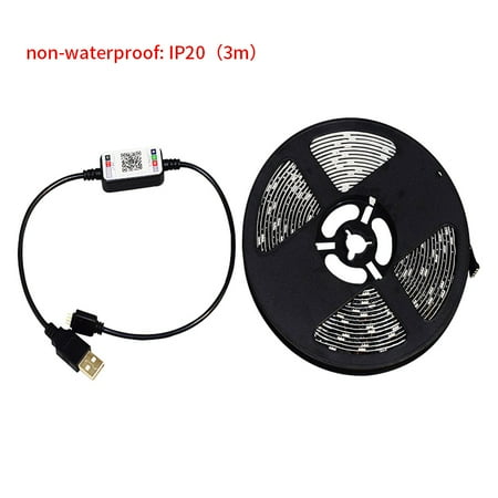 

1111Fourone Light Strip Bluetooth Phone APP Strip Light 5050 USB LED RGB Decoration Smart Lamp Non-waterproof 3 Meters